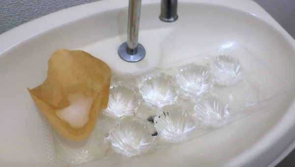 卵パックとクエン酸でトイレの消臭剤を作る