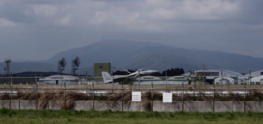 航空自衛隊 F15 イーグル 着陸　新田原基地　宮崎県