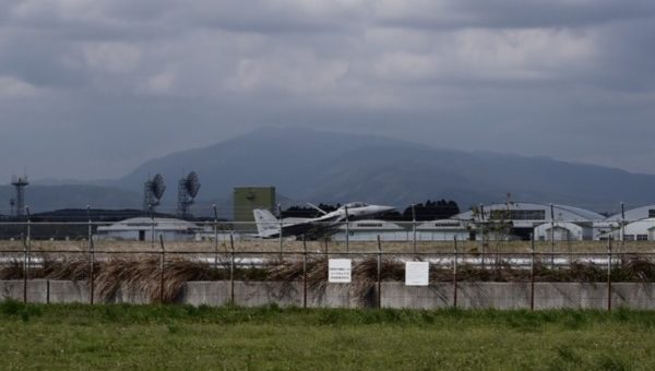 航空自衛隊 F15 イーグル 着陸　新田原基地　宮崎県