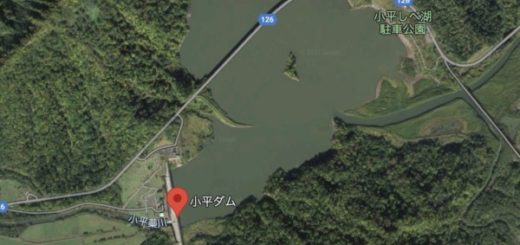 小平ダム　北海道　航空地図